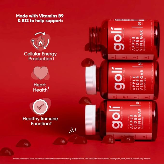 Goli Apple Cider Vinegar Gummies 60Pcs