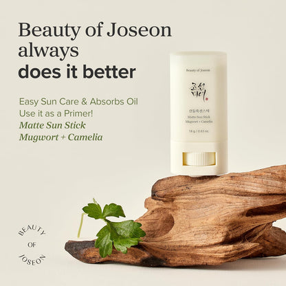 Beauty of Joseon Matte Sun Stick : Mugwort+Camelia (SPF 50+ PA++++)