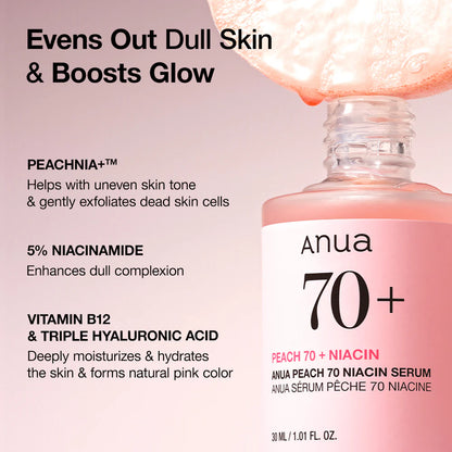 Peach 70% Niacinamide Serum 30ml